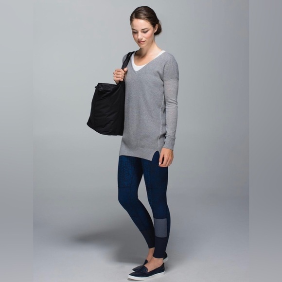 lululemon athletica unique denim like blue leggings size 6 - Picture 10 of 11